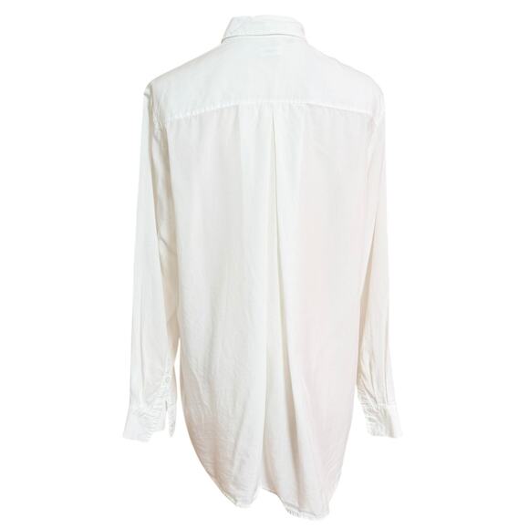 Filippa K White Button Down Shirt Minimalist Scandinavian Blouse S 100% Lyocell - Picture 5 of 11